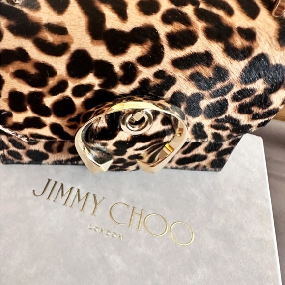 Jimmy Choo Brown and Black Mini Bag with Chain Strap - Picture 4 of 4